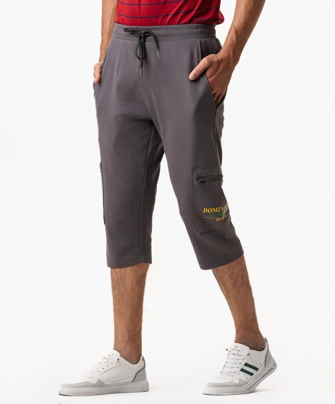 Gray Interlock Bermuda Pant